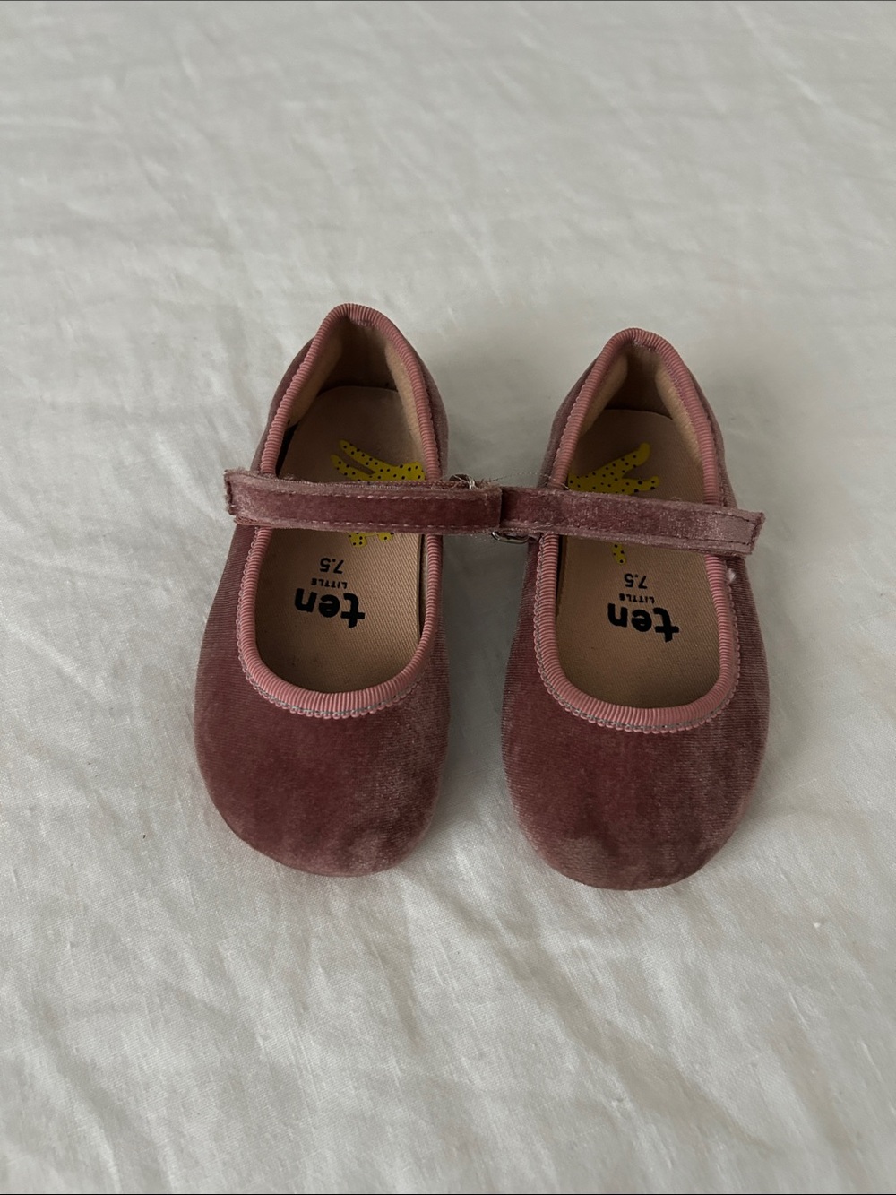 Ten Little Velvet Ballet Flats. Gently Used, Sz. 7.5.